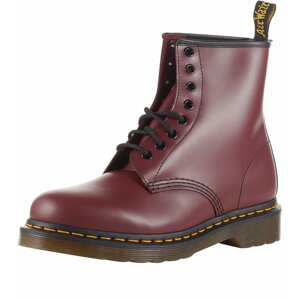 Dr. Martens Šnurovacie členkové čižmy 'Eye Boot Smooth'  burgundská / antracitová