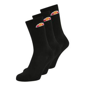 ELLESSE Ponožky 'Tisbi'  čierna / biela / červená / oranžová