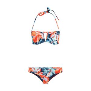 RIP CURL Bikiny  tmavomodrá / svetlomodrá / oranžová / červená