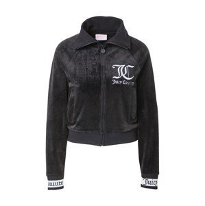 Juicy Couture Tepláková bunda 'KINLSEY'  čierna / biela