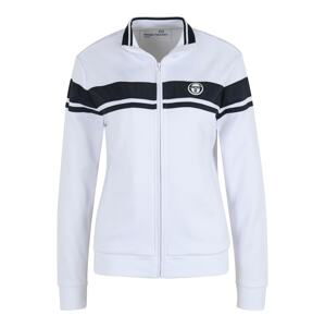 Sergio Tacchini Športová mikina so zipsom  biela / námornícka modrá / kamenná