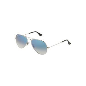 Ray-Ban Slnečné okuliare 'Aviator'  modrá / strieborná