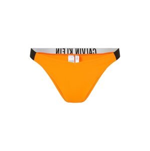 Calvin Klein Swimwear Bikinové nohavičky  oranžová / čierna / biela