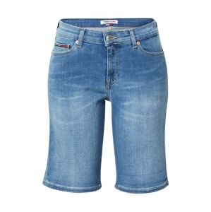 Tommy Jeans Džínsy  modrá denim / biela / červená / hnedá