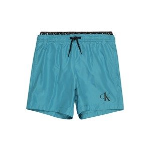 Calvin Klein Swimwear Plavecké šortky  modrá / čierna