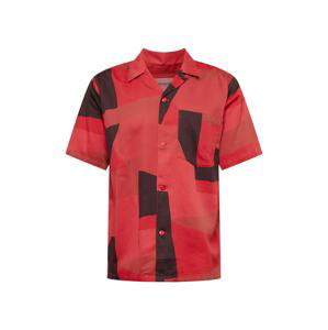 Carhartt WIP Košeľa 'Geo'  červená / čierna / sivá