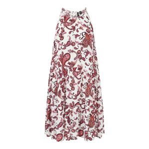 Vero Moda Tall Letné šaty 'PEACE'  biela / krvavo červená / svetločervená