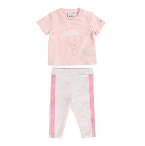 BOSS Kidswear Set  ružová / biela