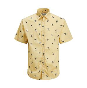 Jack & Jones Junior Košeľa 'Aloha'  tmavomodrá / žltá / kiwi