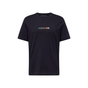 TOMMY HILFIGER Tričko  tmavomodrá / červená / čierna / biela