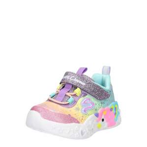 SKECHERS Tenisky 'UNICORN CHARMER'  vodová / pastelovo žltá / fialová / svetloružová