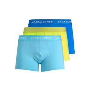 JACK & JONES Boxerky 'MAL'  neónovo žltá / svetlomodrá / modrá / biela