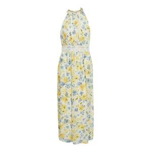 VILA Letné šaty 'Micada'  svetlomodrá / žltá / horčicová / biela