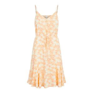Pieces Tall Letné šaty 'NYA'  biela / oranžová / svetlooranžová
