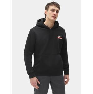 DICKIES Mikina 'RUSTON HOODIE'  červená / čierna