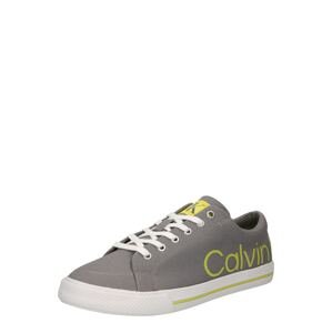 Calvin Klein Jeans Nízke tenisky  sivá / svetlozelená