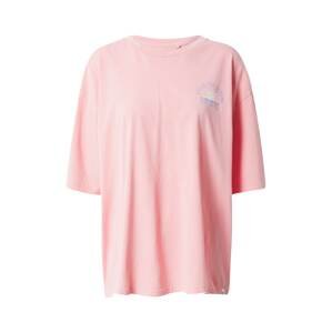 RIP CURL Funkčné tričko  ružová / biela / modrá