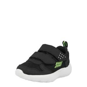 SKECHERS Tenisky 'DYNA-LITE'  čierna / neónovo zelená