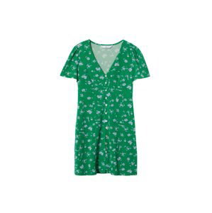 MANGO Košeľové šaty 'CECIL'  svetlomodrá / zelená