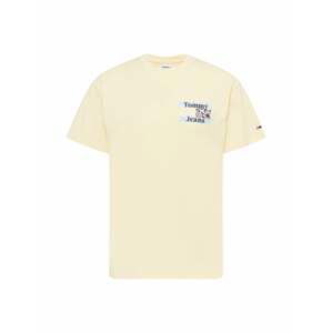 Tommy Jeans Tričko  svetlomodrá / pastelovo žltá / marhuľová / biela