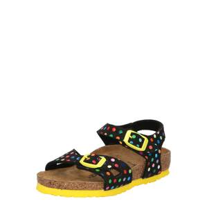 BIRKENSTOCK Sandále 'Rio'  čierna / žltá / červená / modrá / zelená