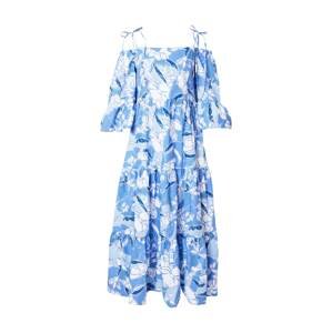 UNITED COLORS OF BENETTON Letné šaty  kráľovská modrá / pastelovo modrá / svetlomodrá / biela