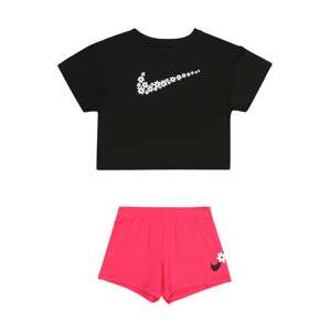 Nike Sportswear Set  čierna / biela / tmavoružová