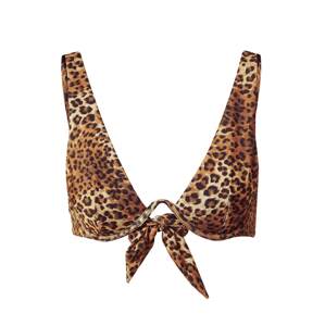 Hunkemöller Bikinový top 'Leopard'  béžová / hnedá / svetlohnedá / čierna