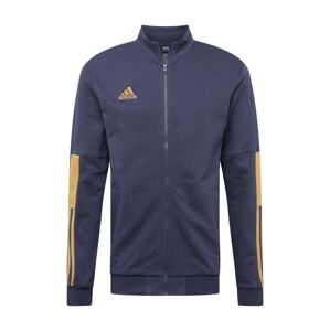 ADIDAS PERFORMANCE Športová mikina so zipsom 'Tiro'  námornícka modrá / zlatá žltá