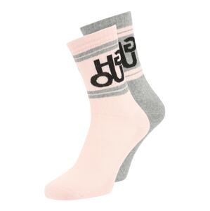 HUGO Ponožky  rosé / sivá melírovaná