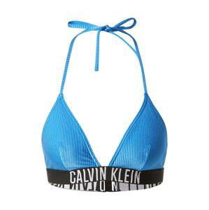 Calvin Klein Swimwear Bikinový top  čierna / biela / modrá
