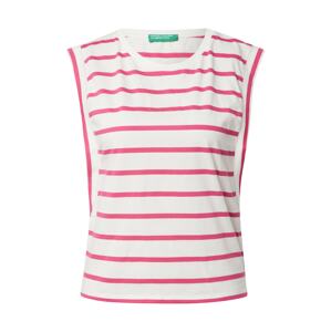 UNITED COLORS OF BENETTON Top  biela / fuksia