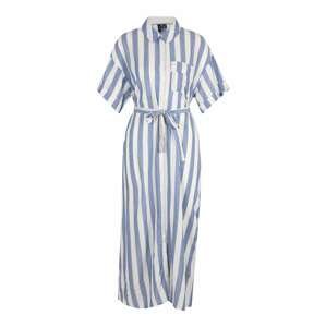 Vero Moda Tall Košeľové šaty 'JENA'  modrosivá / biela