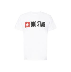 Big Star Tričko 'QUADO'  biela / čierna / červená