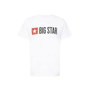 Big Star Tričko 'QUADO'  biela / čierna / červená