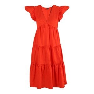 Vero Moda Petite Šaty 'JARLOTTE'  oranžovo červená