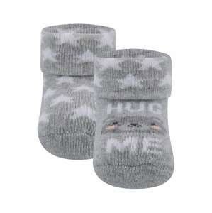 EWERS Ponožky  sivá melírovaná / biela / čierna / marhuľová