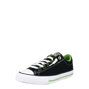 CONVERSE Tenisky 'Chuck Taylor All Star'  čierna / trávovo zelená / biela