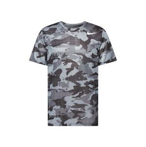 NIKE Funkčné tričko  tmavosivá / grafitová / sivá / sivá melírovaná / biela