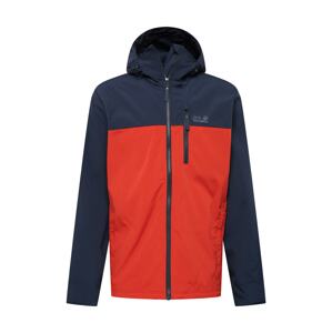 JACK WOLFSKIN Outdoorová bunda 'DESERT'  tmavomodrá / červená