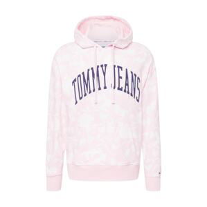 Tommy Jeans Mikina  námornícka modrá / ružová / červená / biela