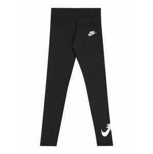 Nike Sportswear Legíny  čierna / biela / svetlosivá