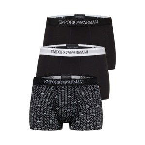 Emporio Armani Boxerky  čierna / biela / svetlosivá