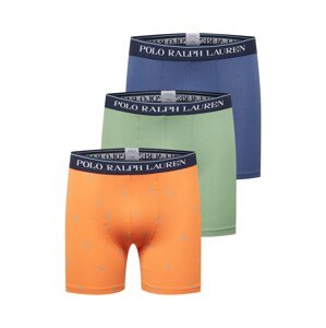 Polo Ralph Lauren Boxerky  oranžová / námornícka modrá / zelená / biela