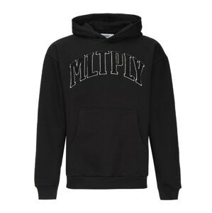 Multiply Apparel Mikina  čierna / biela