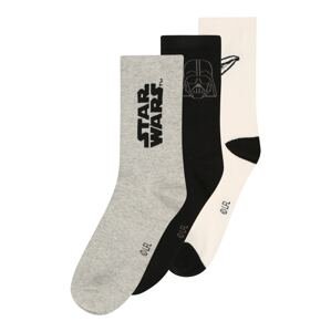 GAP Ponožky  krémová / sivá melírovaná / čierna