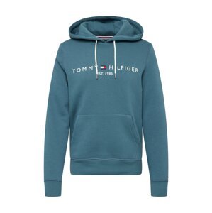 TOMMY HILFIGER Mikina  námornícka modrá / petrolejová / červená / biela