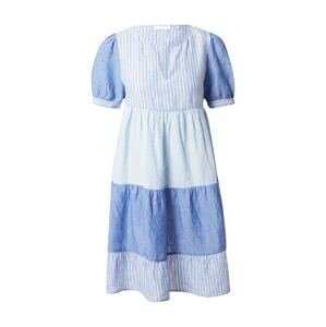 Rich & Royal Šaty  biela / svetlomodrá / kráľovská modrá / dymovo modrá