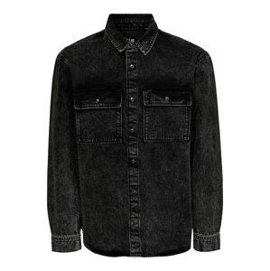 Only & Sons Košeľa 'Bill'  čierny denim