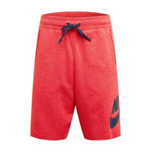 Nike Sportswear Nohavice  červená / námornícka modrá